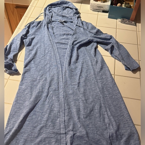 NWT Daniali 3 piece loungewear set TAN hooded cardigan, tank and pants ! 1X - Picture 6 of 9